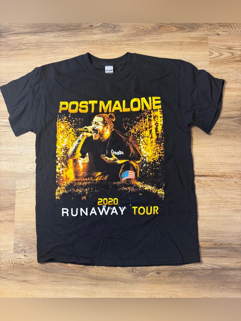 Post Malone 2020 Runaway Tour Graphic T-Shirt Size M